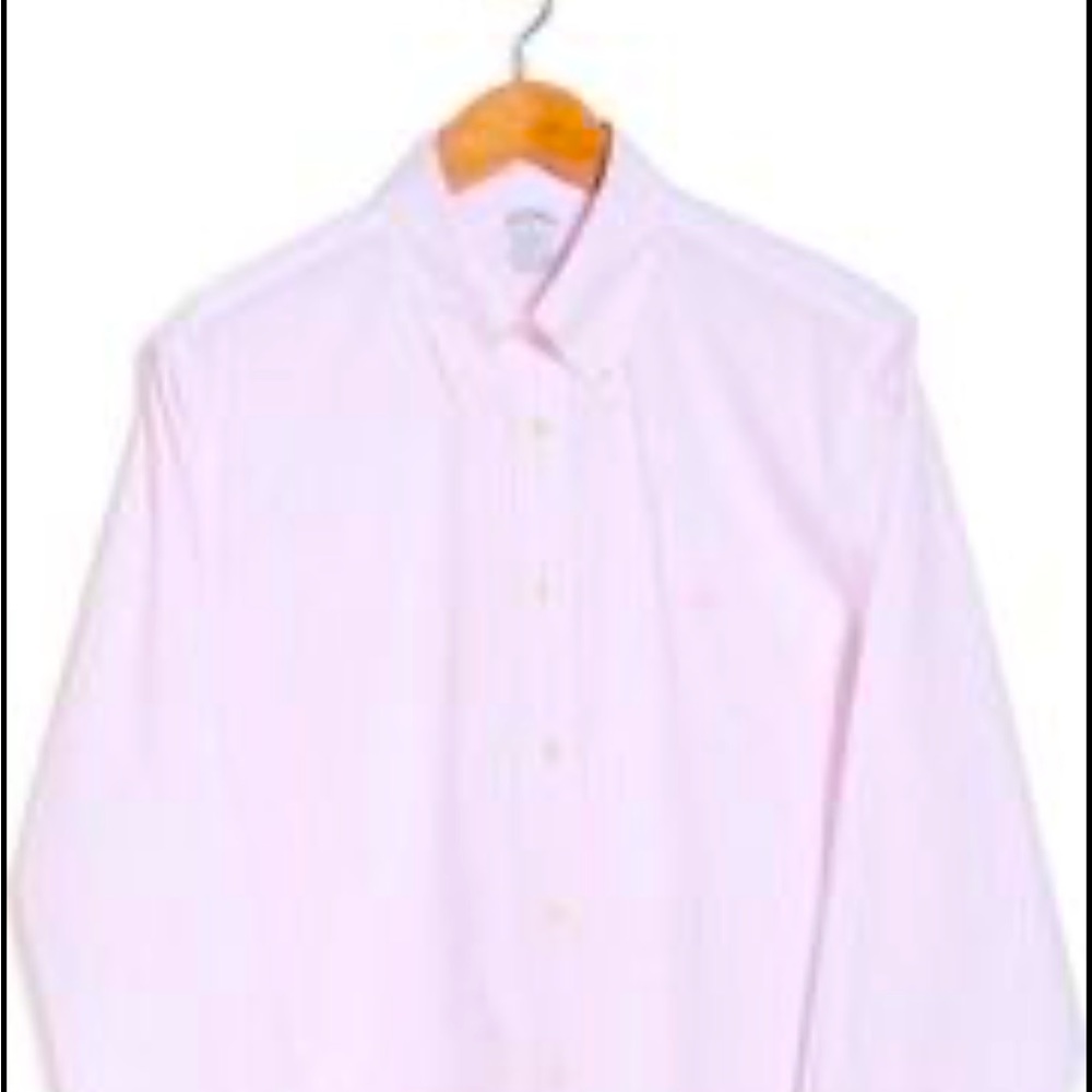 Child’s XS Brooks Brothers Pink Pinstripe button down shirt.